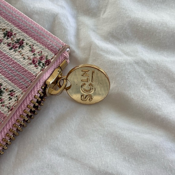 LoveShackFancy x Stoney Clover Pink Striped LOVE clutch / pouch - Picture 5 of 6
